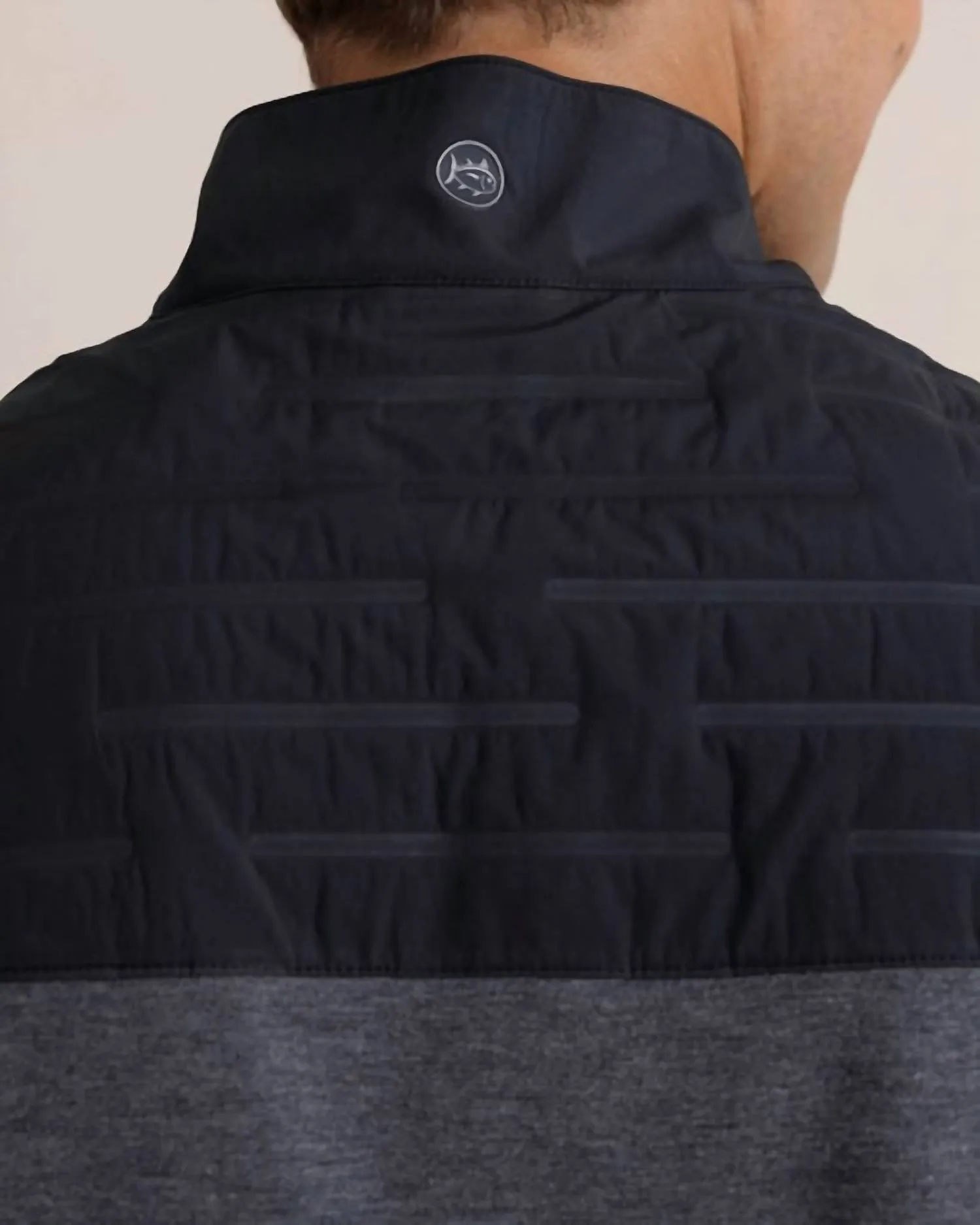 Coligny Quilted Vest In Caviar Black