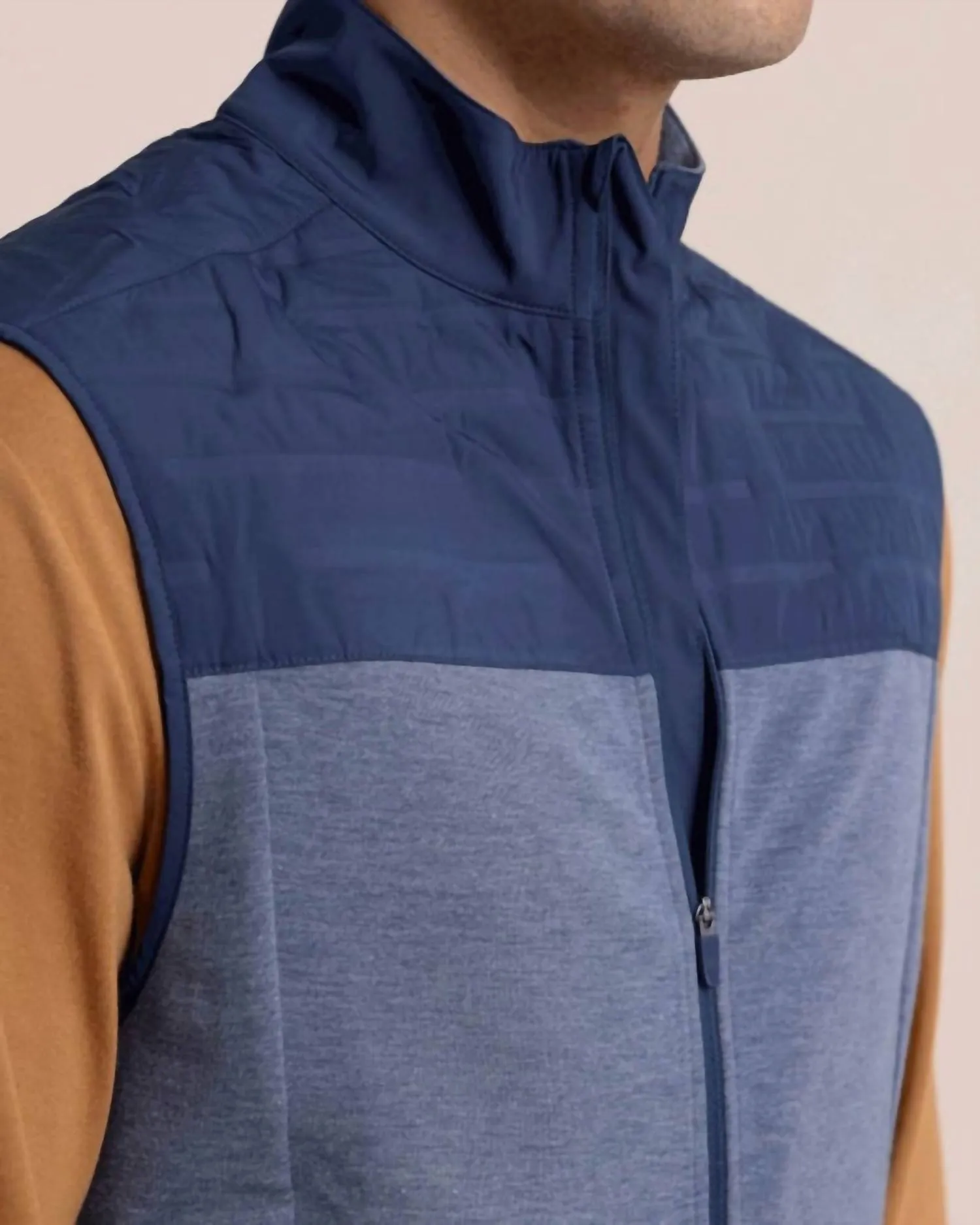 Coligny Quilted Vest In Dress Blue