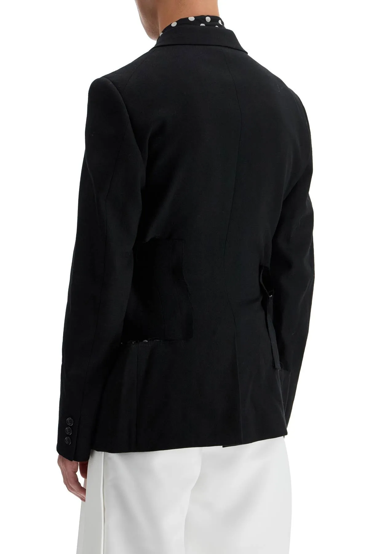 Comme Des Garcons Homme Plus Men's Reconstructed Effect Jacket