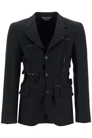 Comme Des Garcons Homme Plus Men's Reconstructed Effect Jacket