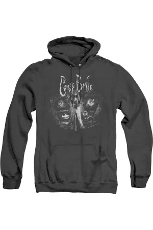 Corpse Bride Bride To Be Adult Heather Hoodie / Hooded Sweatshirt