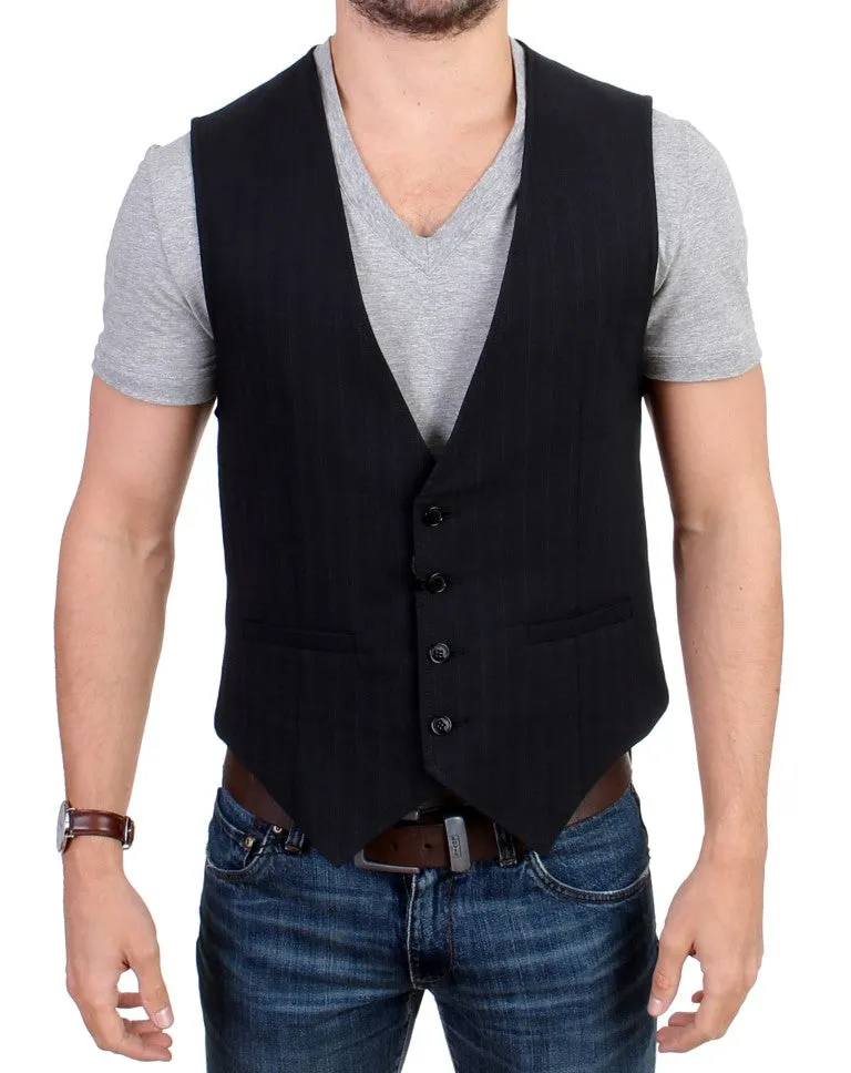 Costume National  striped cotton casual Men's vest