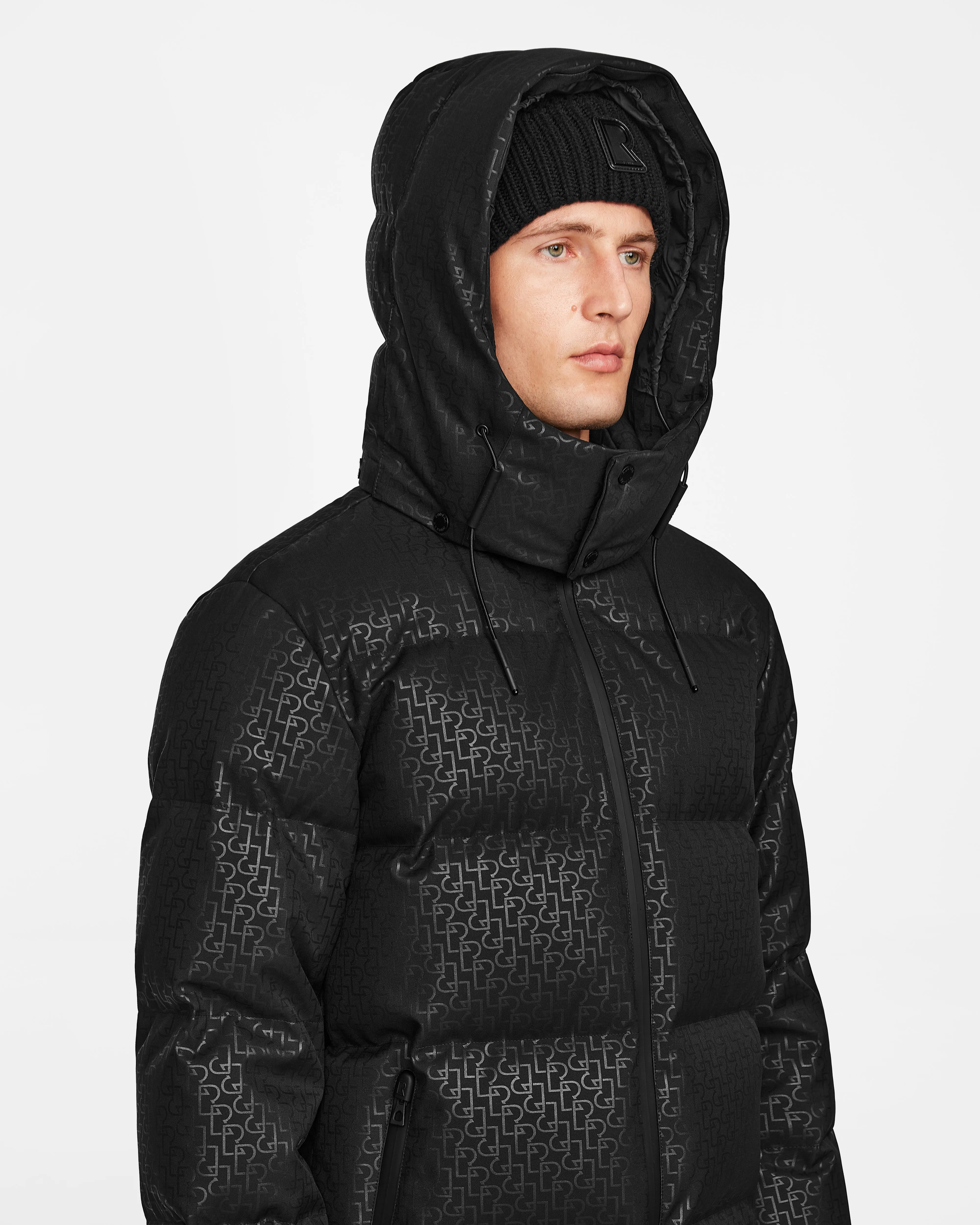 DANIEL J MEN'S MONOGRAM DOWN PUFFER