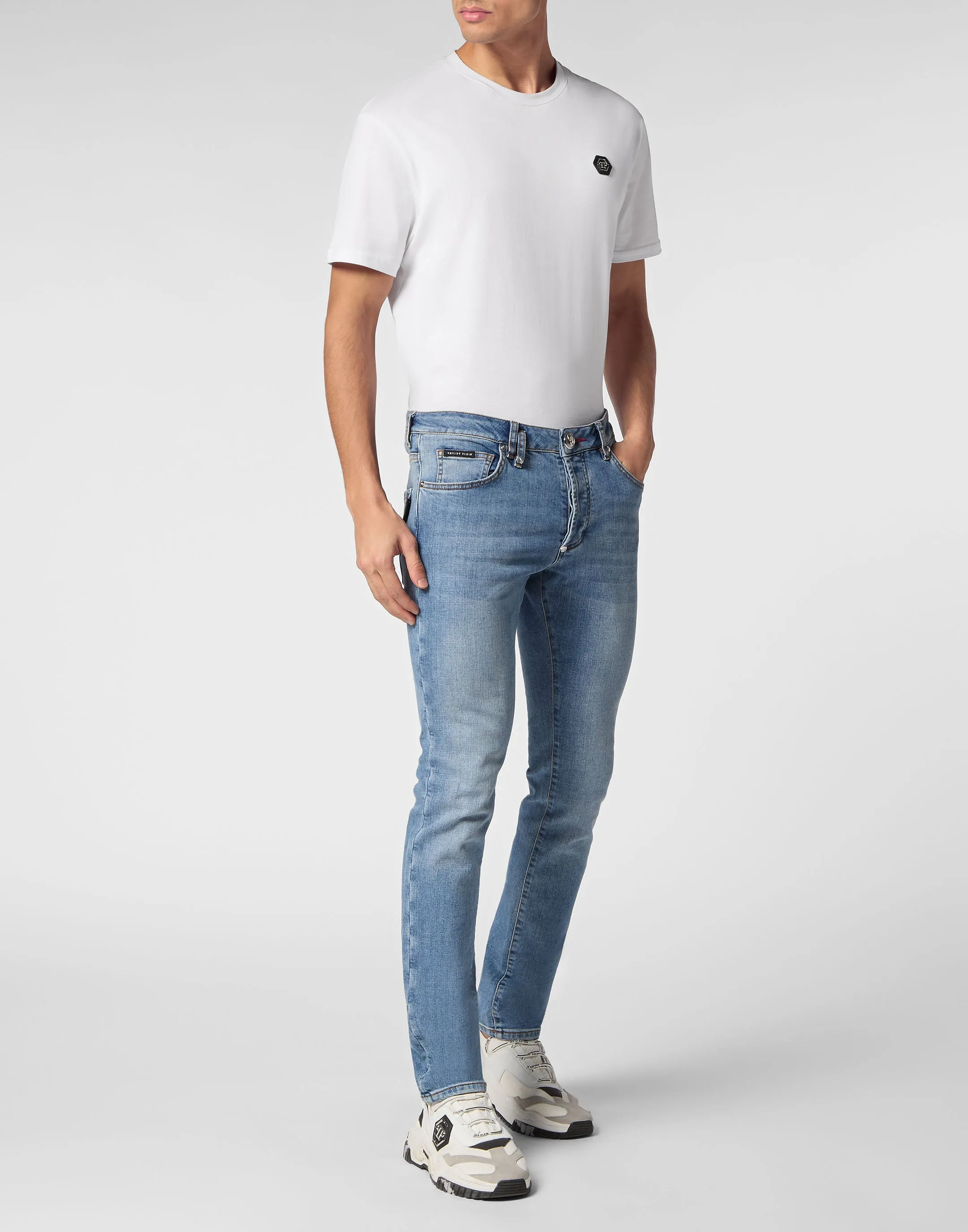 Denim Super Basic Straight Trousers
