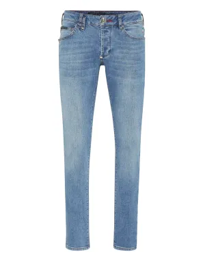 Denim Super Basic Straight Trousers