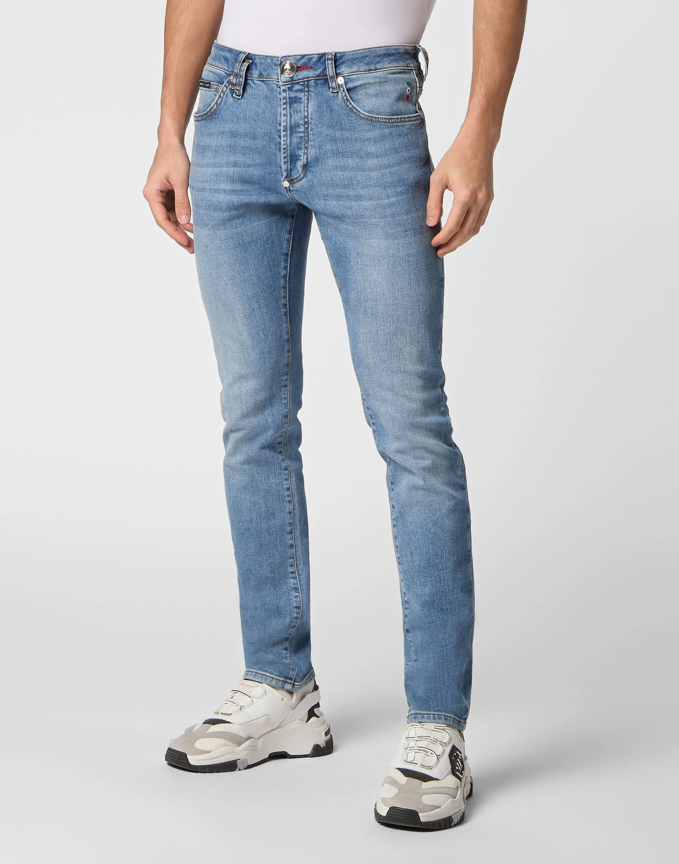 Denim Super Basic Straight Trousers