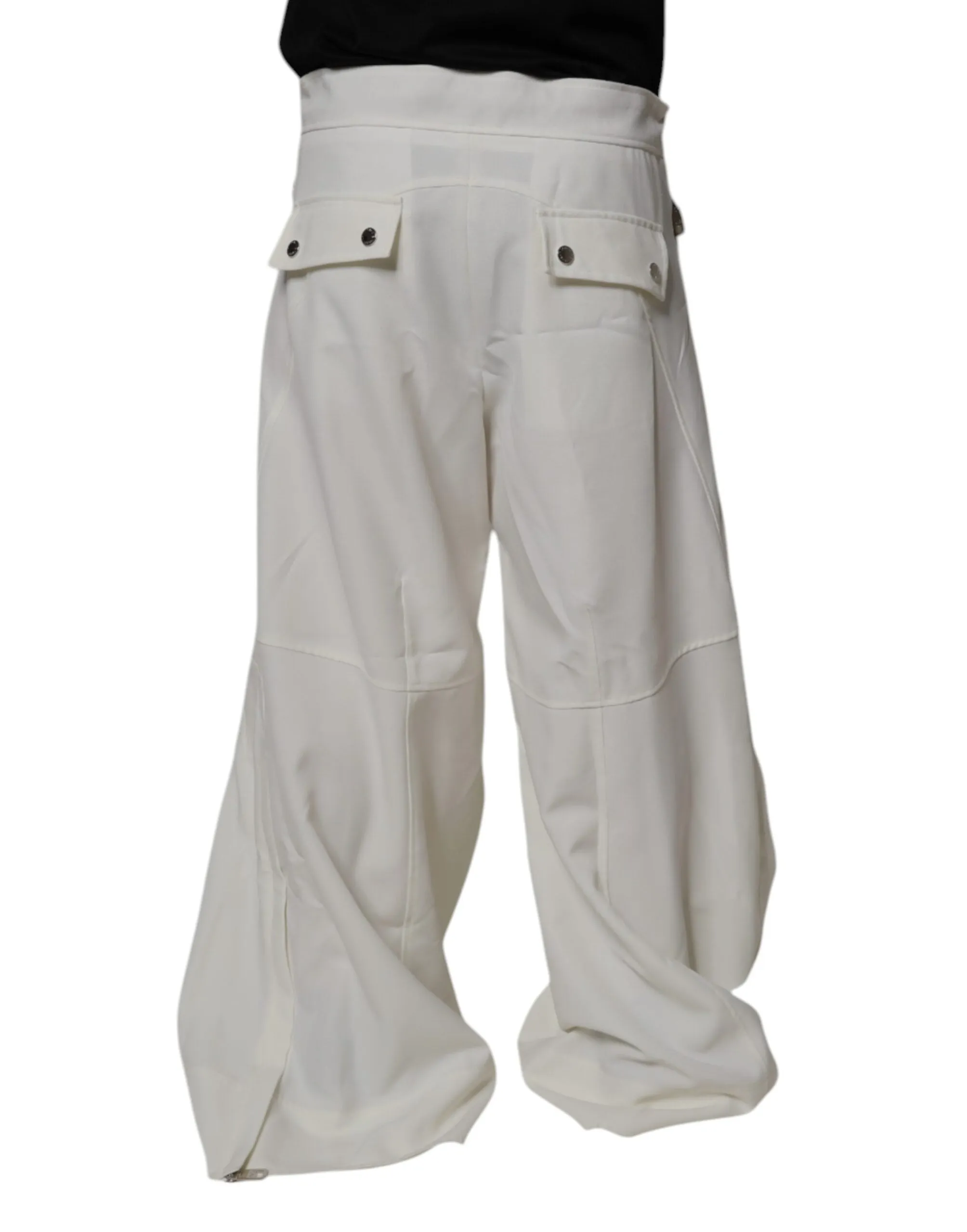 Dolce & Gabbana Mid Waist Wide Leg Men's Pants