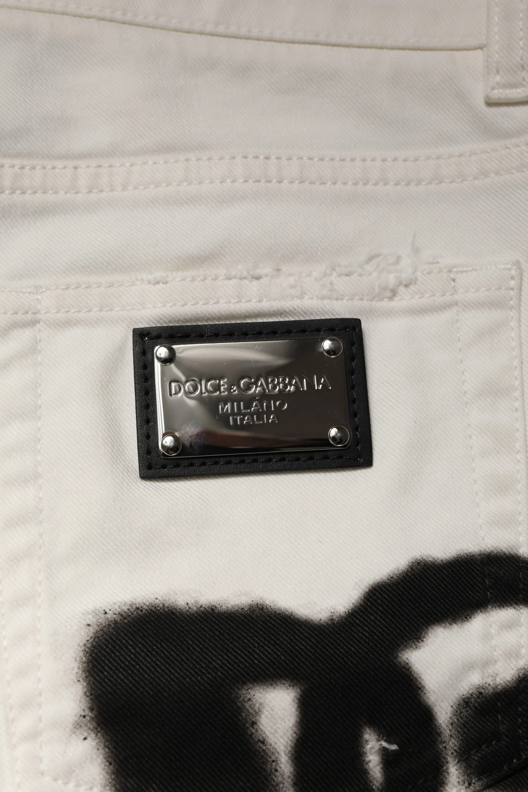 Dolce & Gabbana Tatte Graffiti Skinny blue Men's Jeans (Pre-Owned)