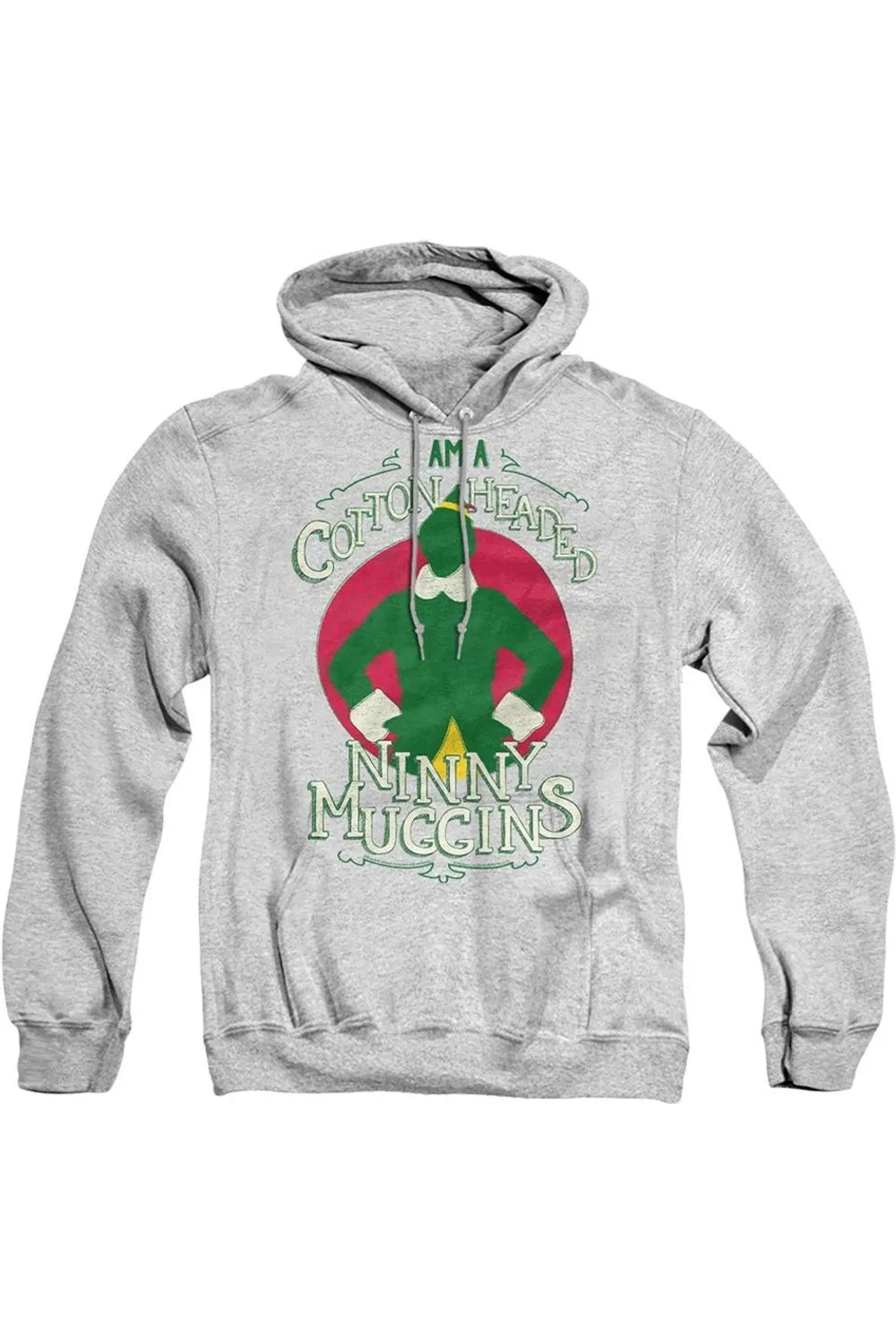 Elf Cotton Headed Adult Pull Over Hoodie / Hooded Sweatshirt