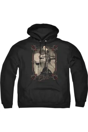 Elvis Presley Elvis Pinstripes Adult Pull Over Hoodie