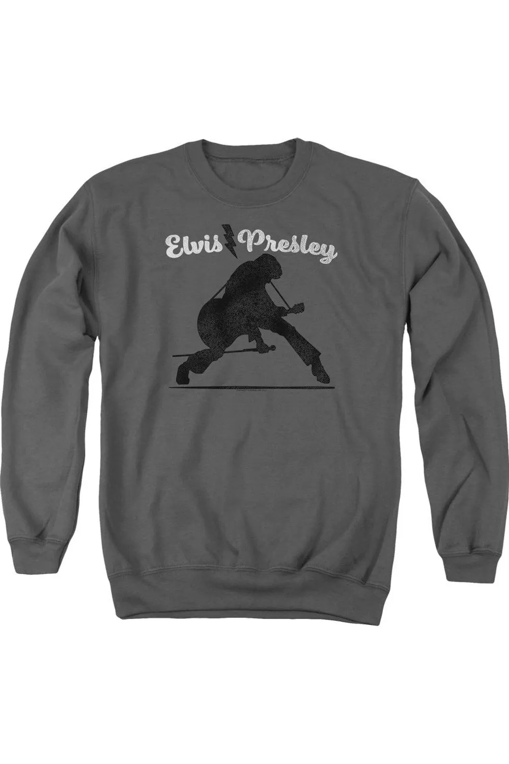 Elvis Presley Overprint Adult Crewneck Sweatshirt