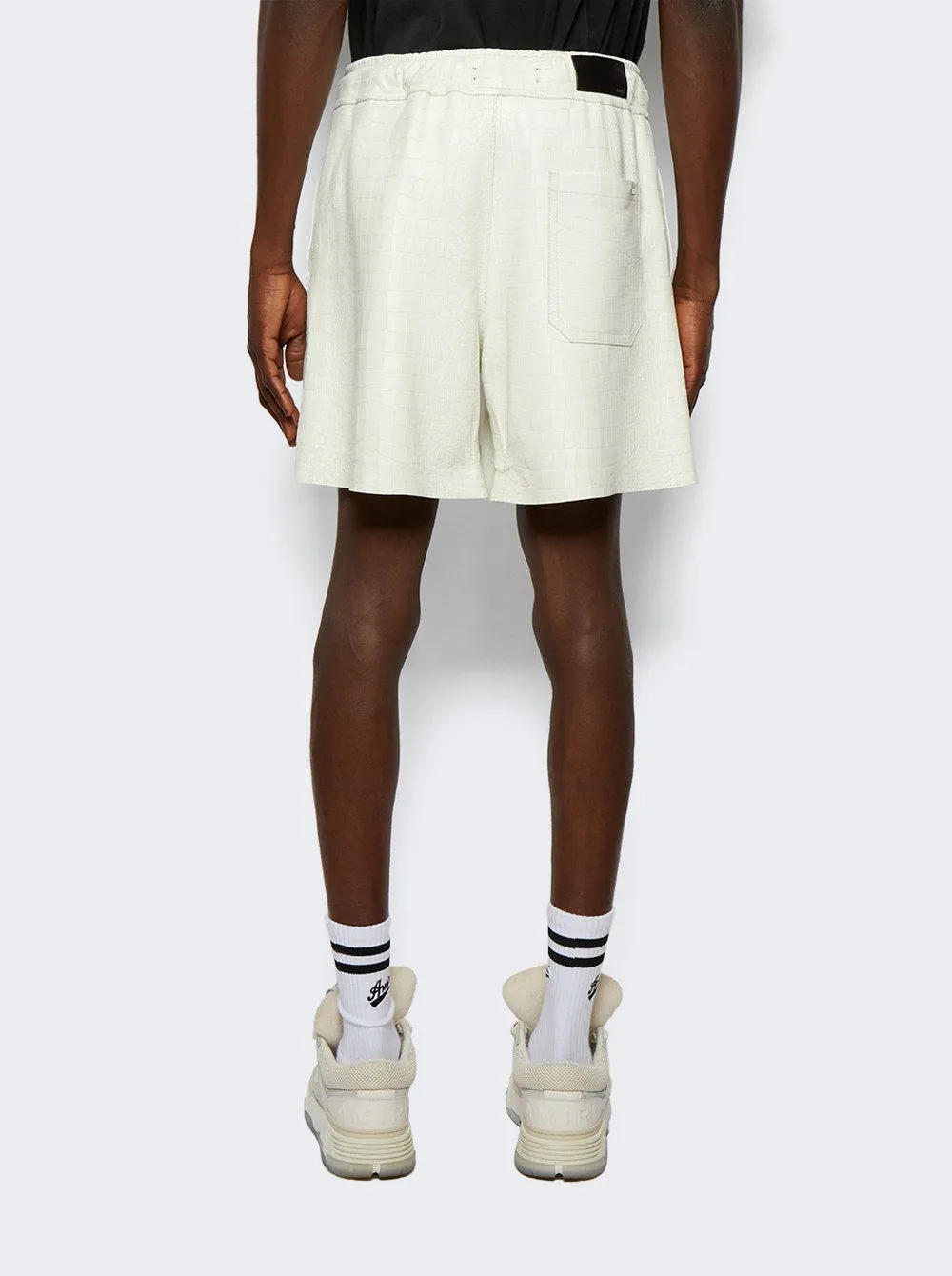 Embossed Crocodile Shorts