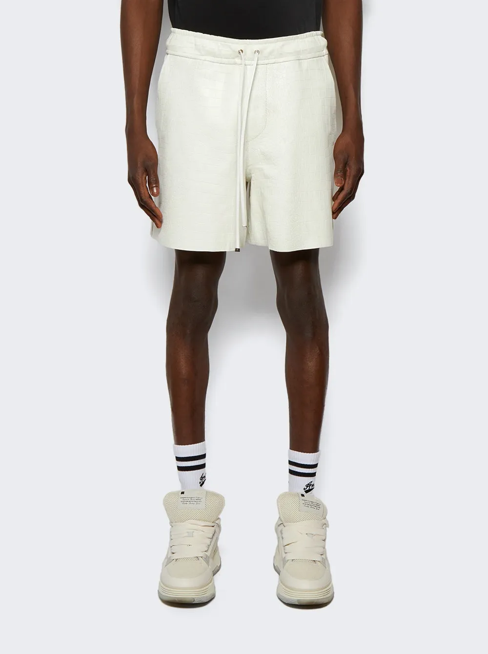 Embossed Crocodile Shorts