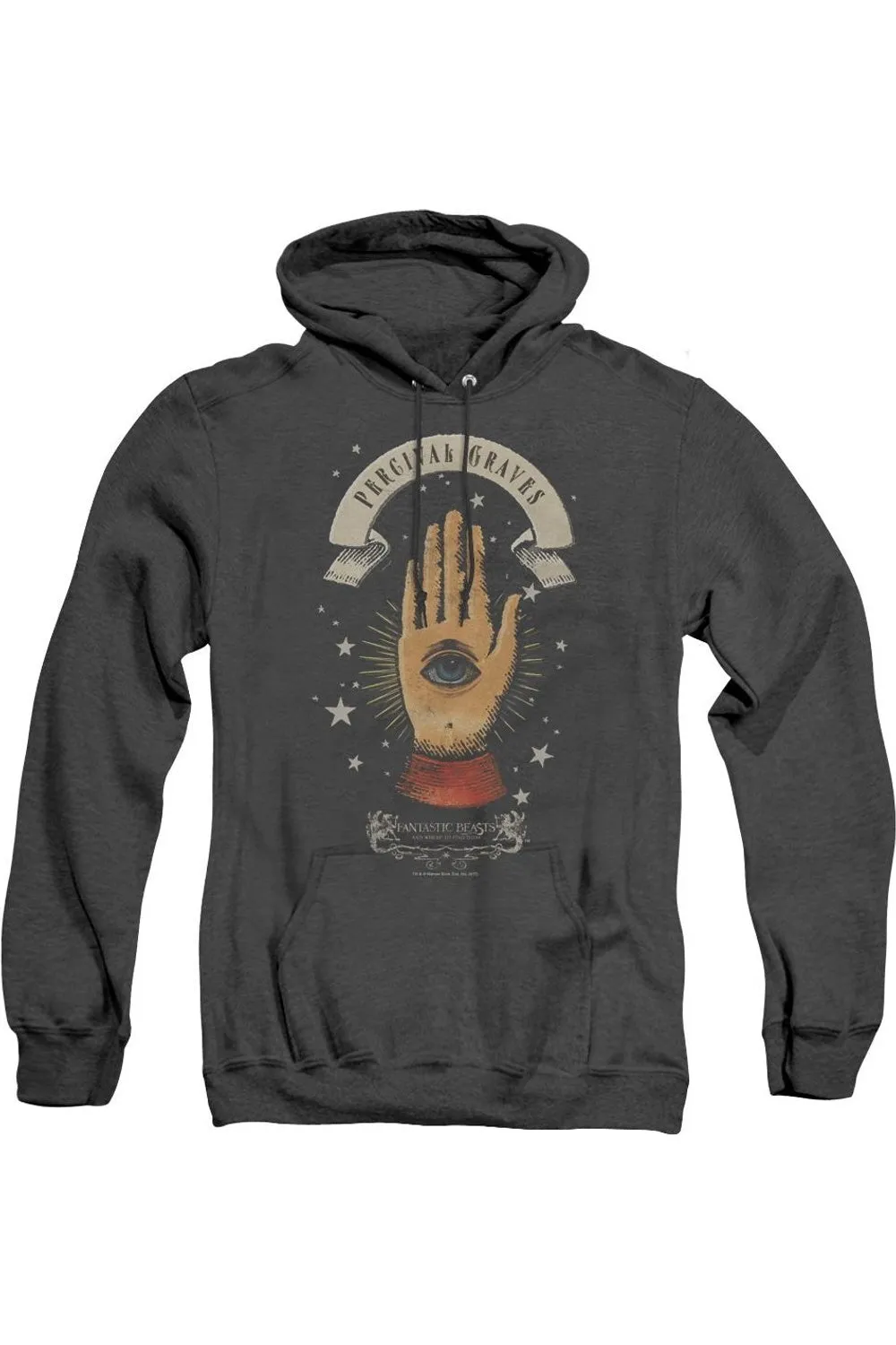 Fantastic Beasts Percival Graves Adult Heather Hoodie / Hooded Sweatshirt