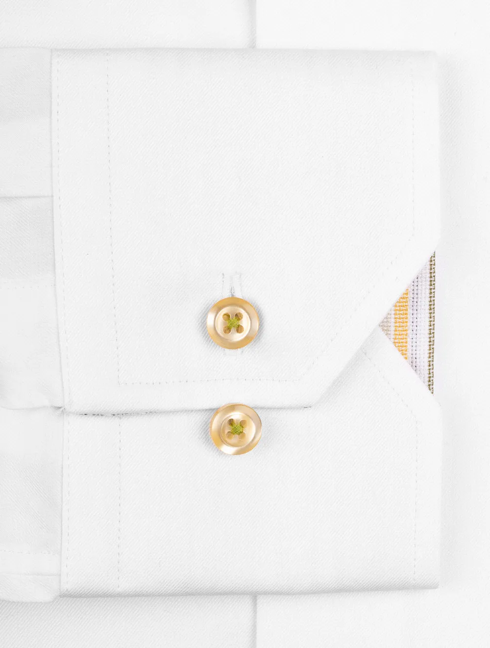 Fitted Plain Shirt White
