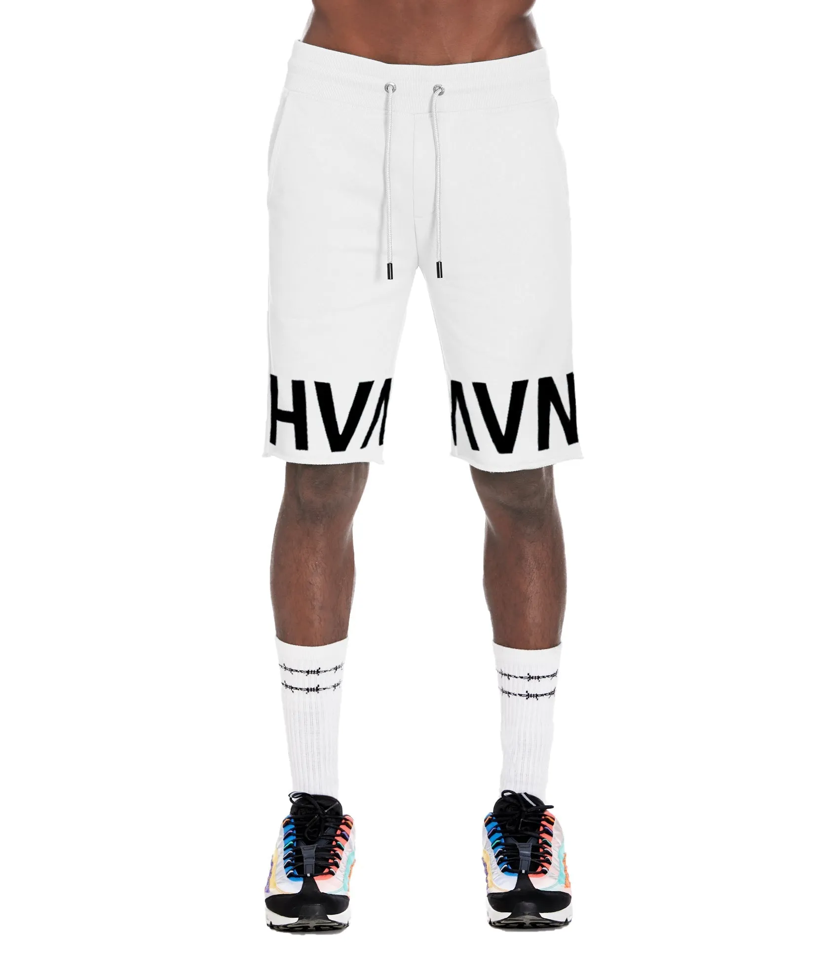 French Terry Sweat Short In White