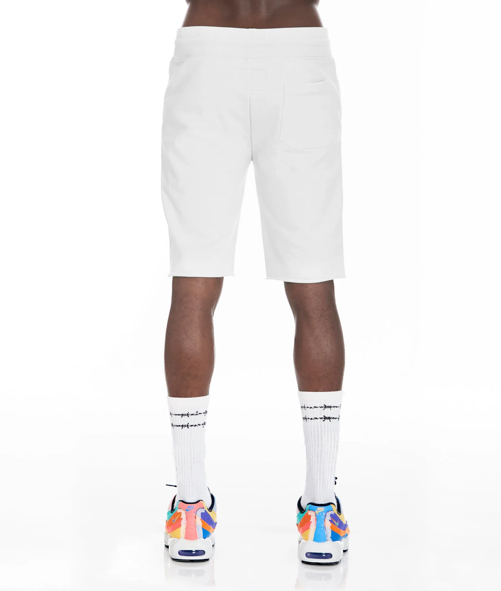 French Terry Sweat Short In White