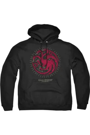Game Of Thrones Targaryen Burst Sigil Adult Pull Over Hoodie / Hooded Sweatshirt