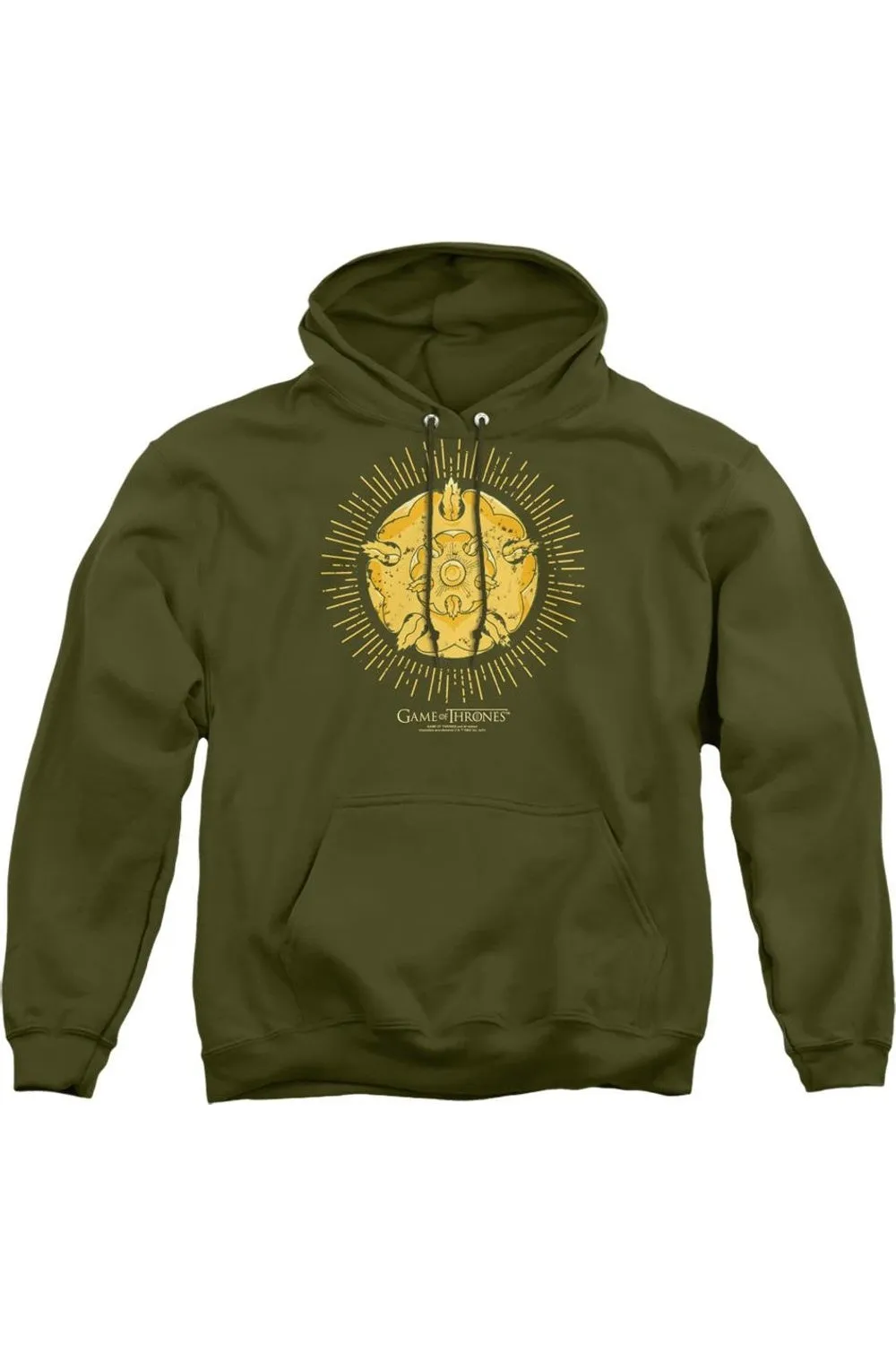 Game Of Thrones Tyrell Burst Logo Adult Pull Over Hoodie / Hooded Sweatshirt