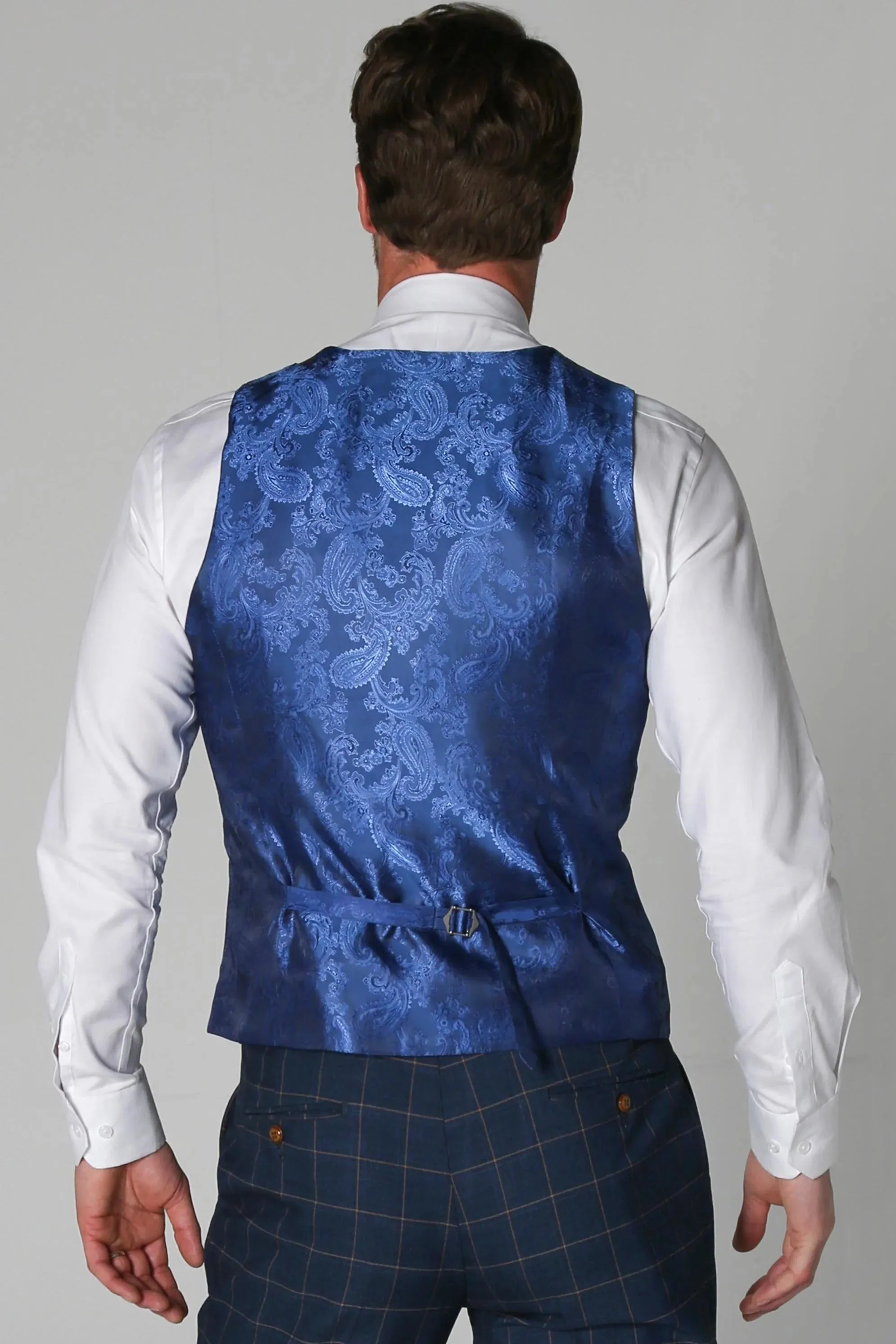 Hamleys Formal Check Blue Waistcoat