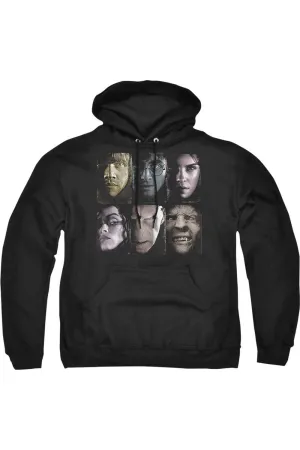 Harry Potter Horizontal Heads Adult Pull Over Hoodie / Hooded Sweatshirt