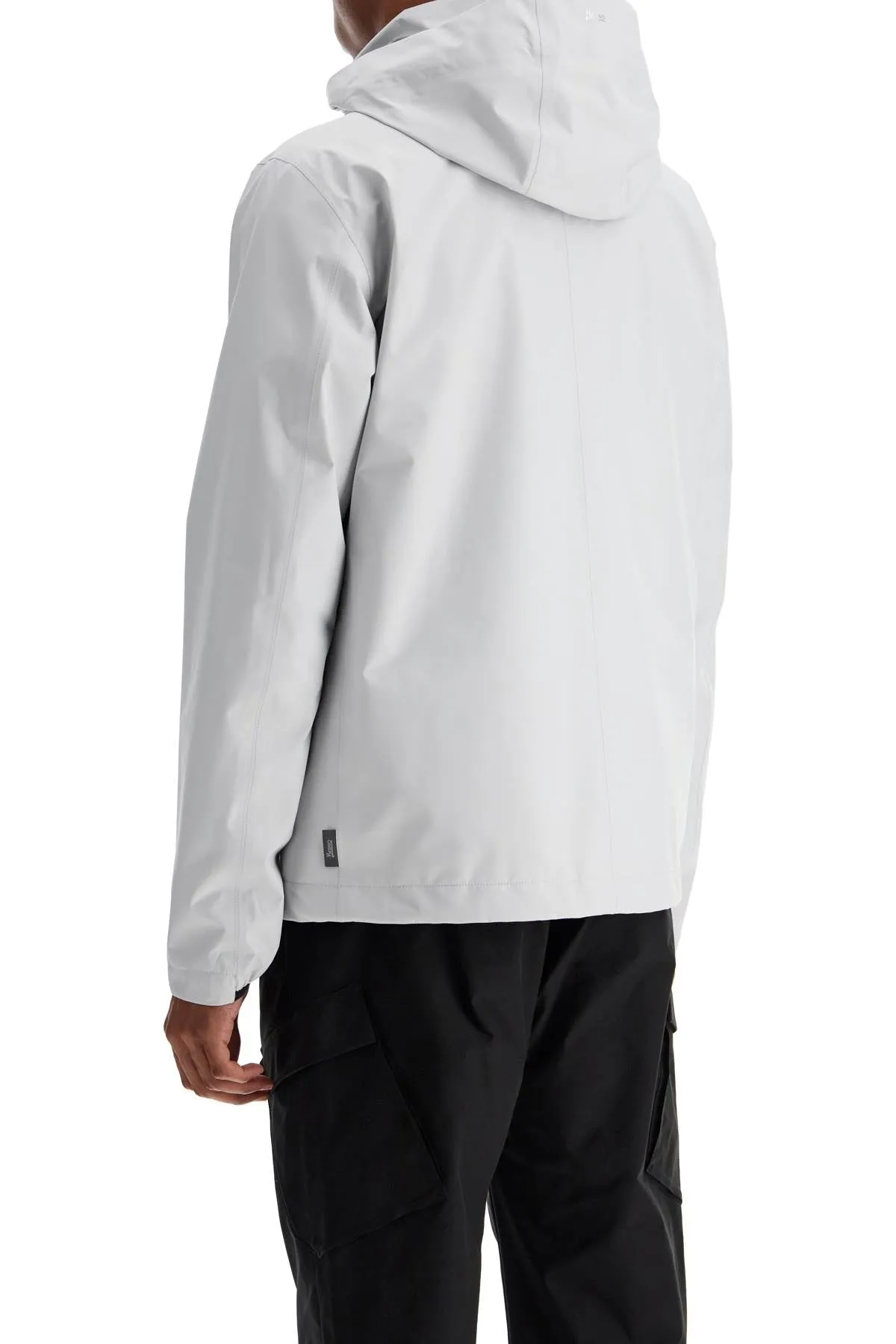Herno Men's   Polyester Waterproof Bomber With Hood
