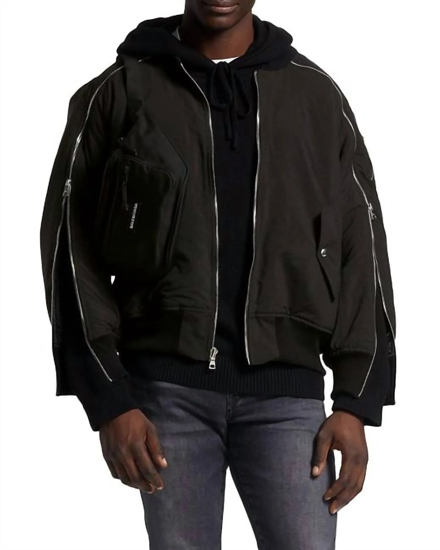 Issac Bomber Jacket In Black