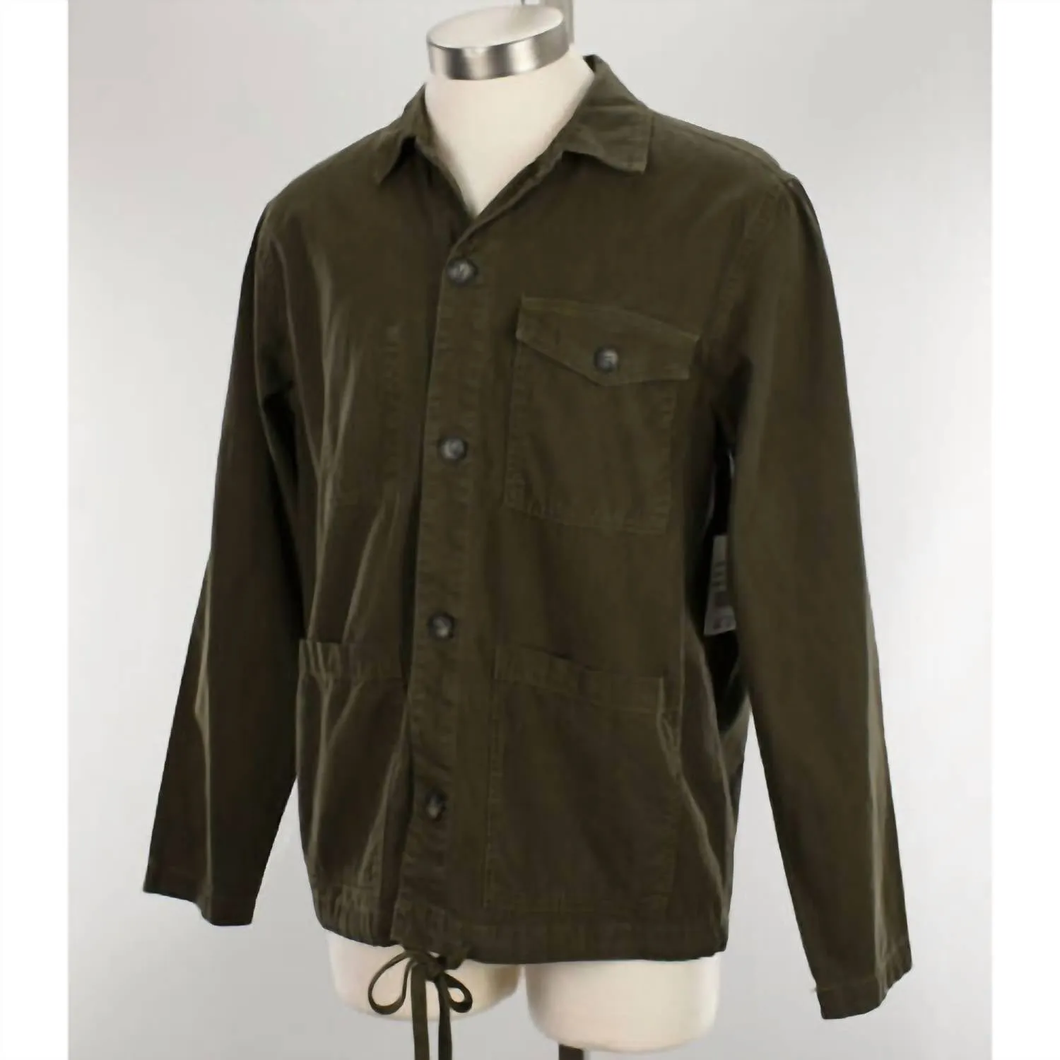 James Canvas Utility Jacket In Flint