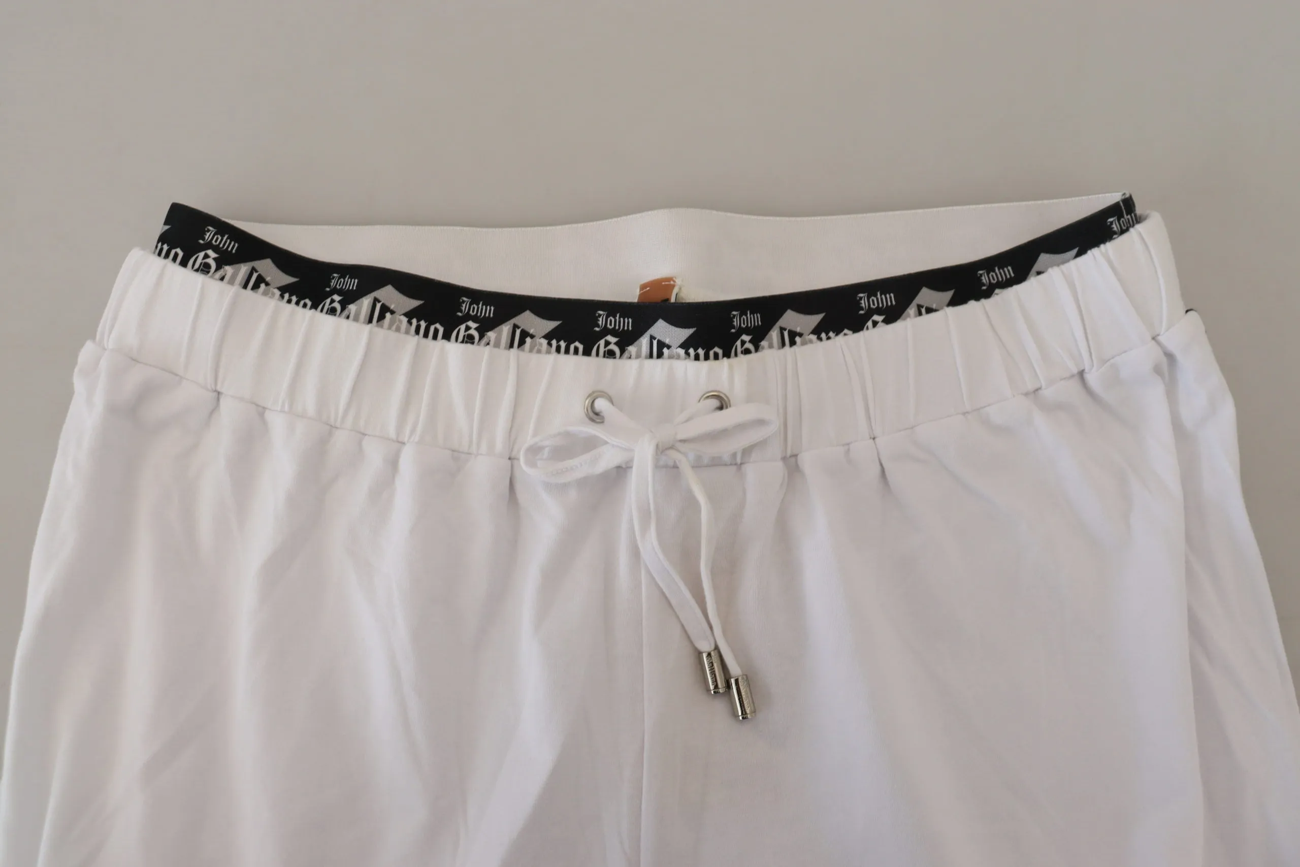 John Galliano Elegant Wide Leg Cotton Men's Pants