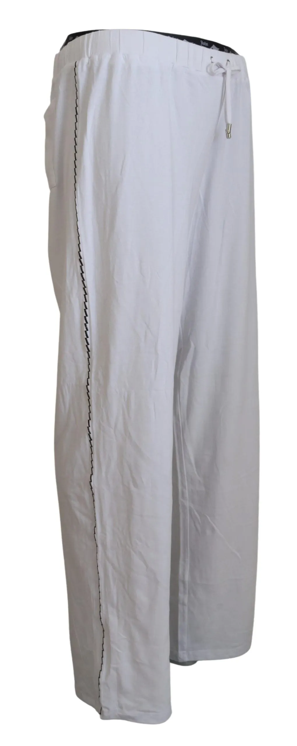 John Galliano Elegant Wide Leg Cotton Men's Pants