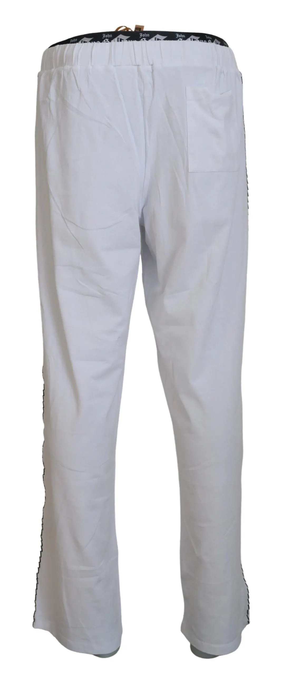 John Galliano Elegant Wide Leg Cotton Men's Pants