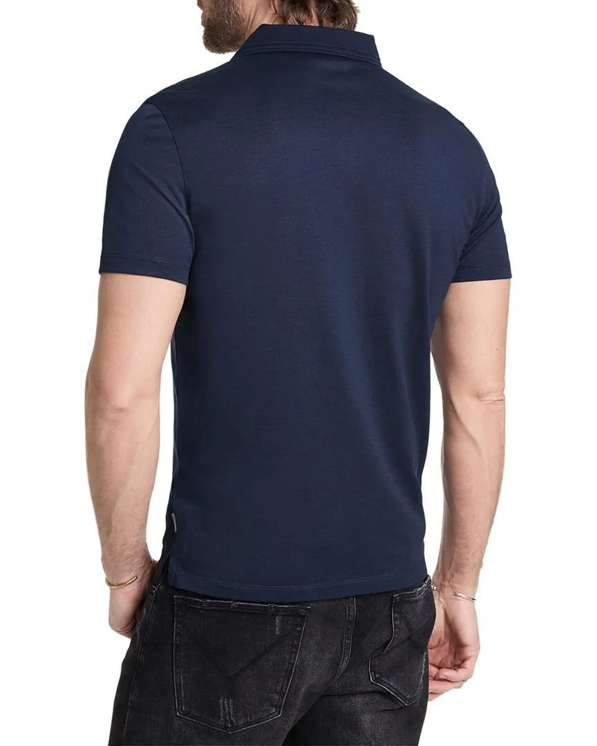 John Varvatos Vestry Regular Fit Wool-Blend Polo Shirt