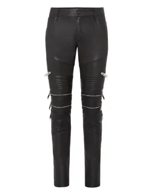 Leather Biker Trousers