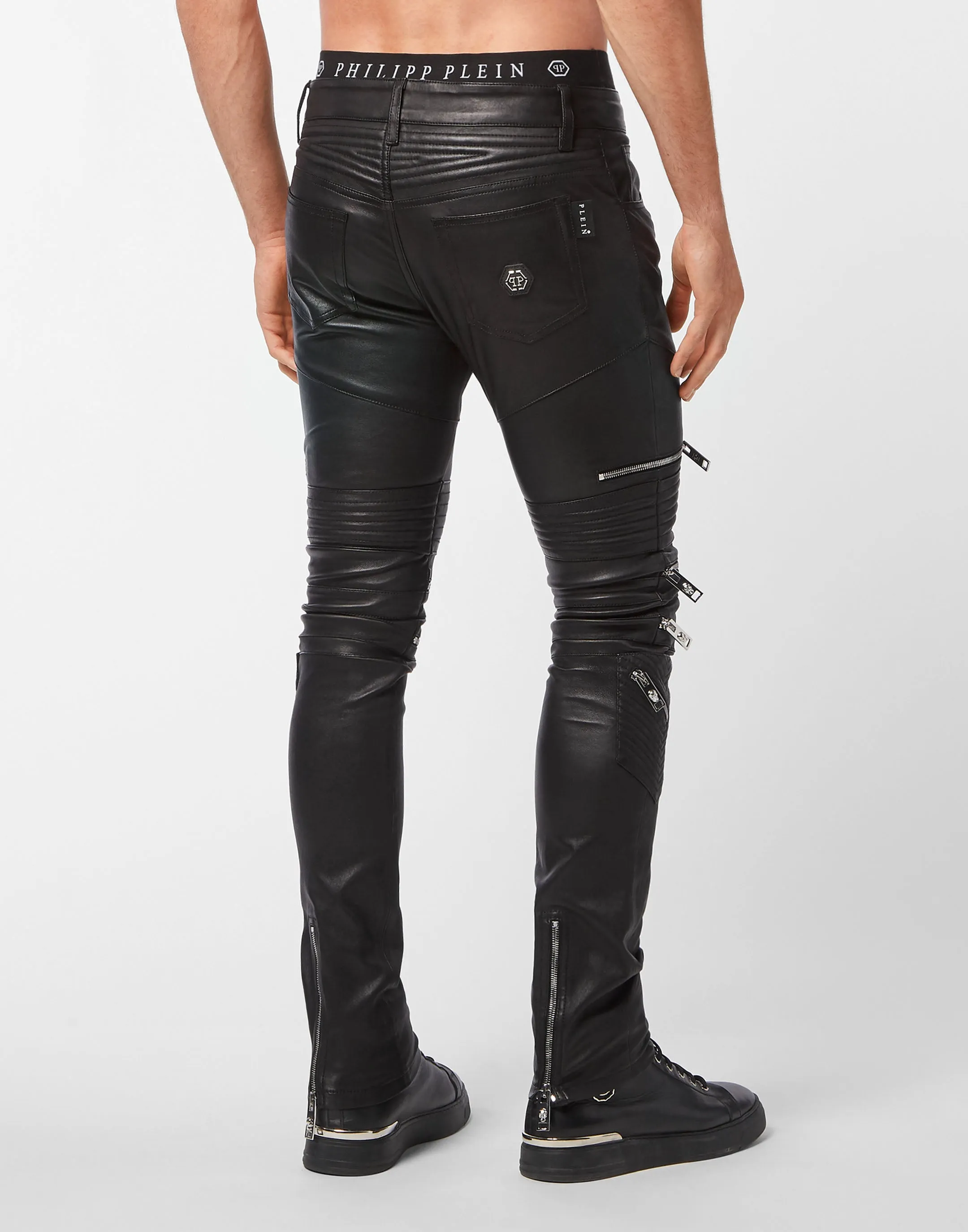 Leather Biker Trousers