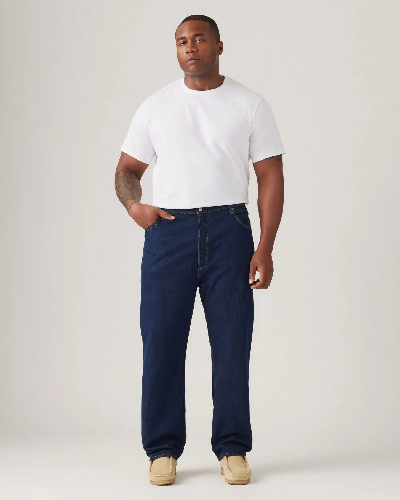 Levi's® Big & Tall 501 Original Jeans - Onewash Blue