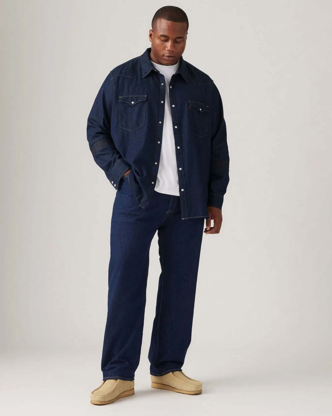 Levi's® Big & Tall 501 Original Jeans - Onewash Blue
