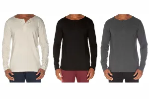 Light Weight 2 Button Henley Value Pack