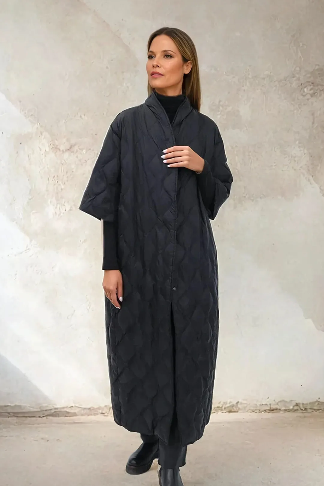LONG HEIDI COAT IN GOOSE DOWN