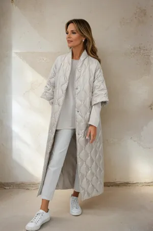 LONG HEIDI COAT IN GOOSE DOWN