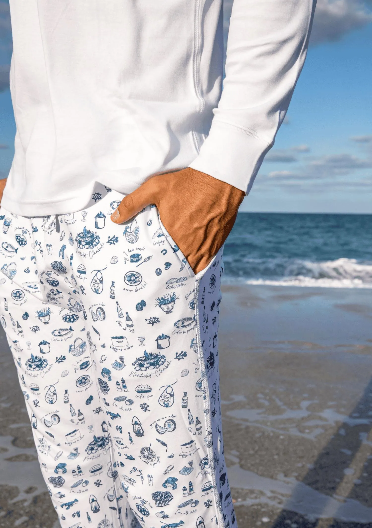 Long Pajama Set In Clambake