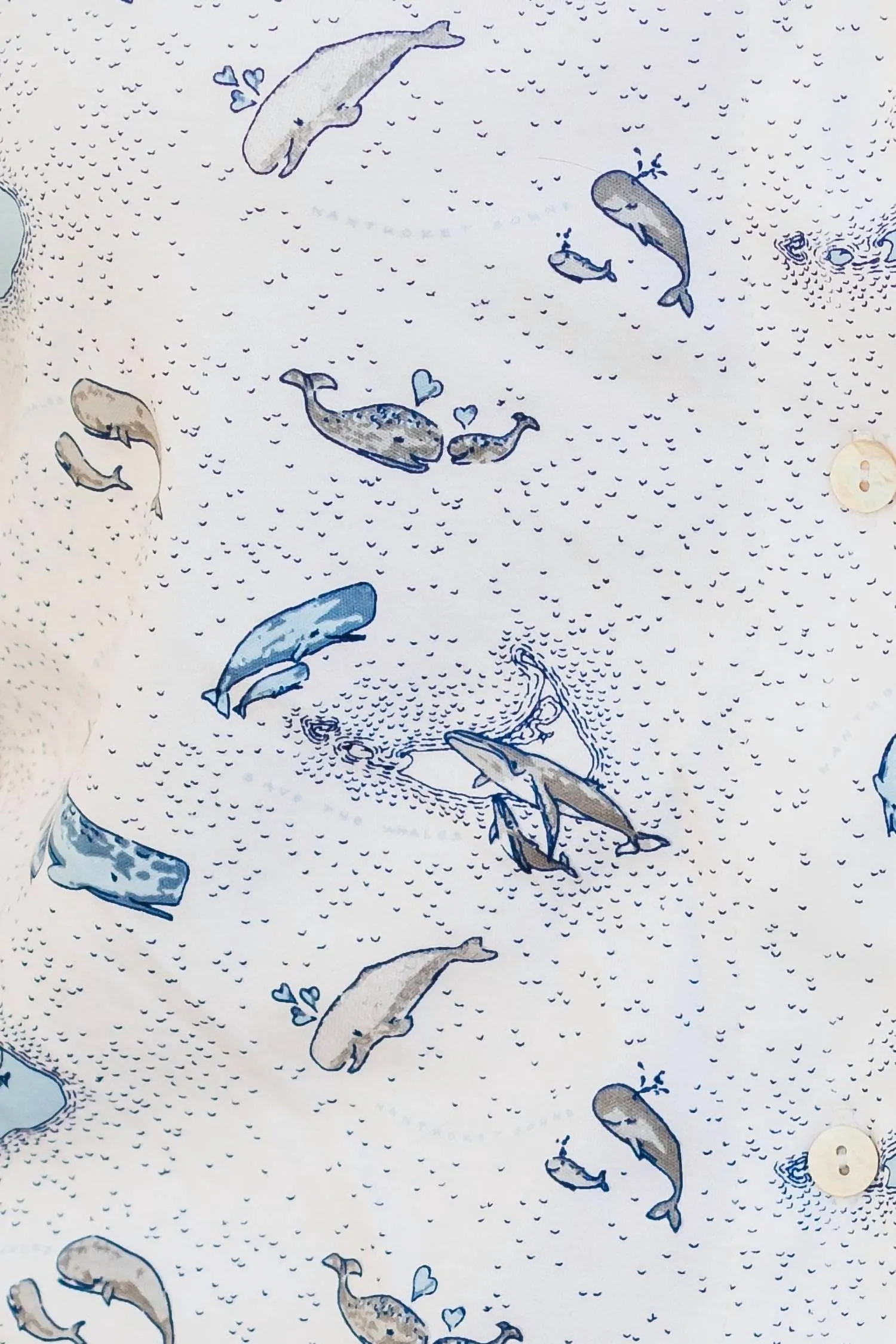 Long Pajama Set In Save The Whales