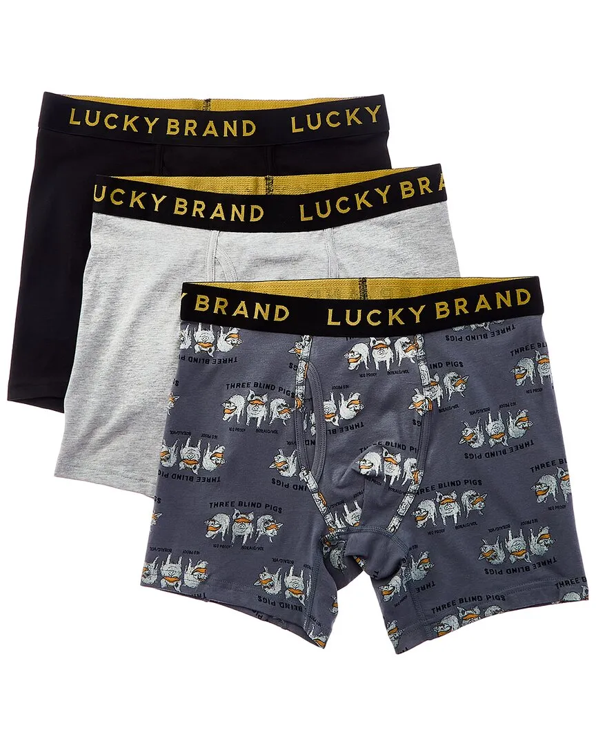 Lucky Brand 3pk Stretch Boxer Brief