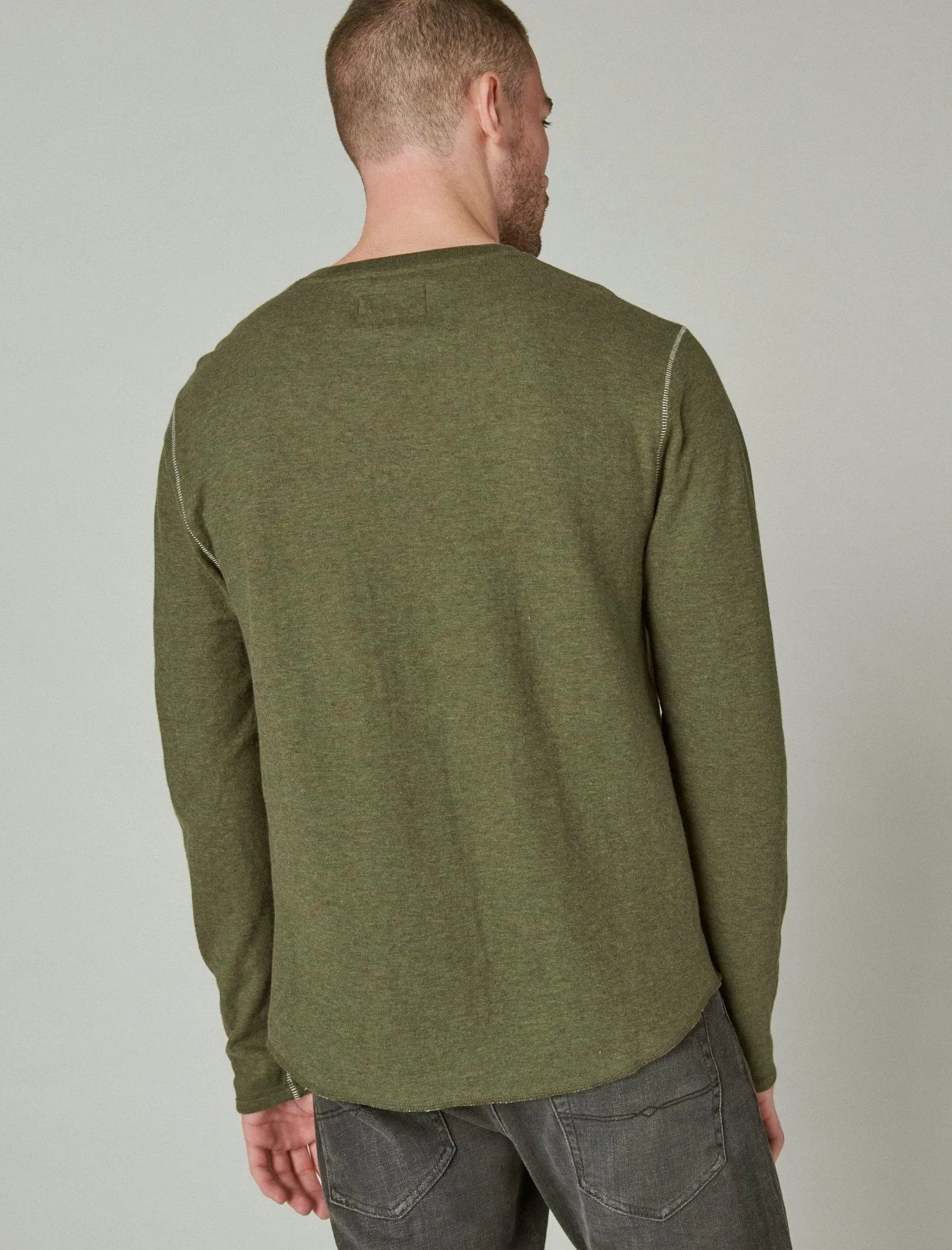 Lucky Brand Mens Duofold Henley