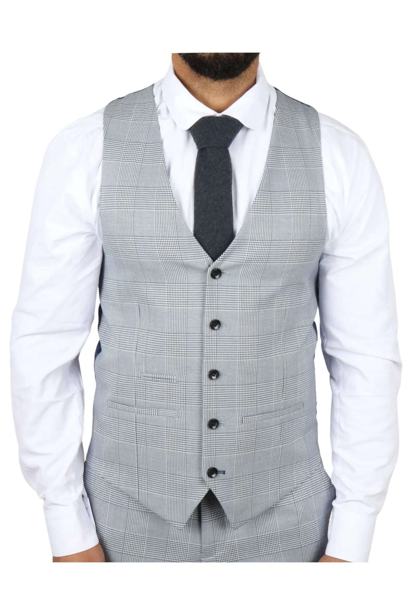 Mark 3 Piece Tweed Check Suit