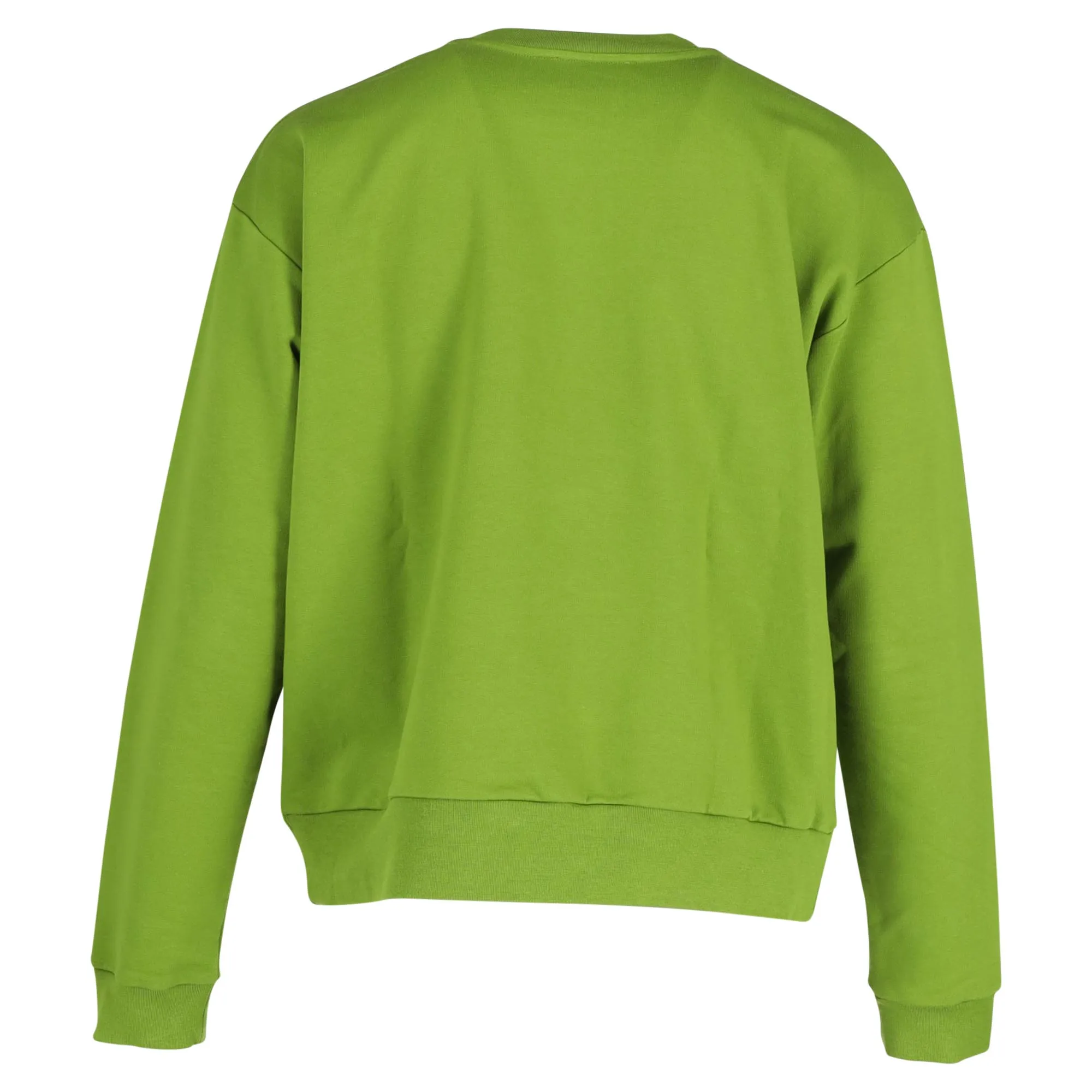 Marni Logo Print Crewneck Sweatshirt in Green Cotton