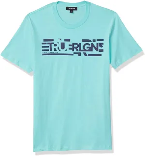 Men Short Sleeve Crew Neck Cotton T-Shirt In Mint