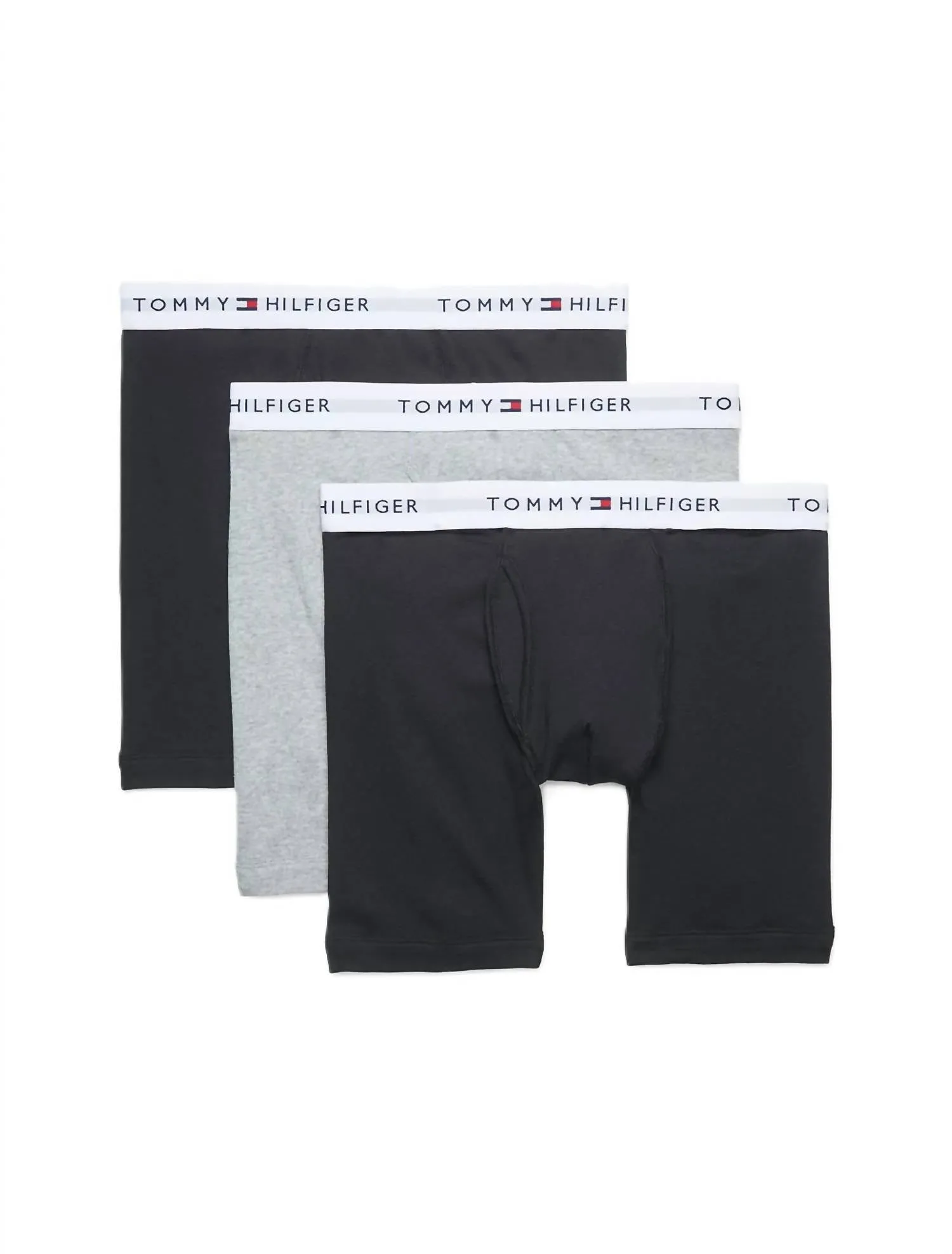 Men's 3-Pack Cotton Classic Boxer Brief In Black/grey