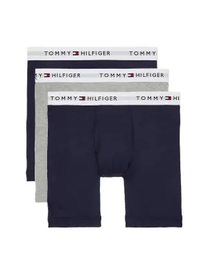 Men's 3-Pack Cotton Classic Boxer Brief In Navy/grey