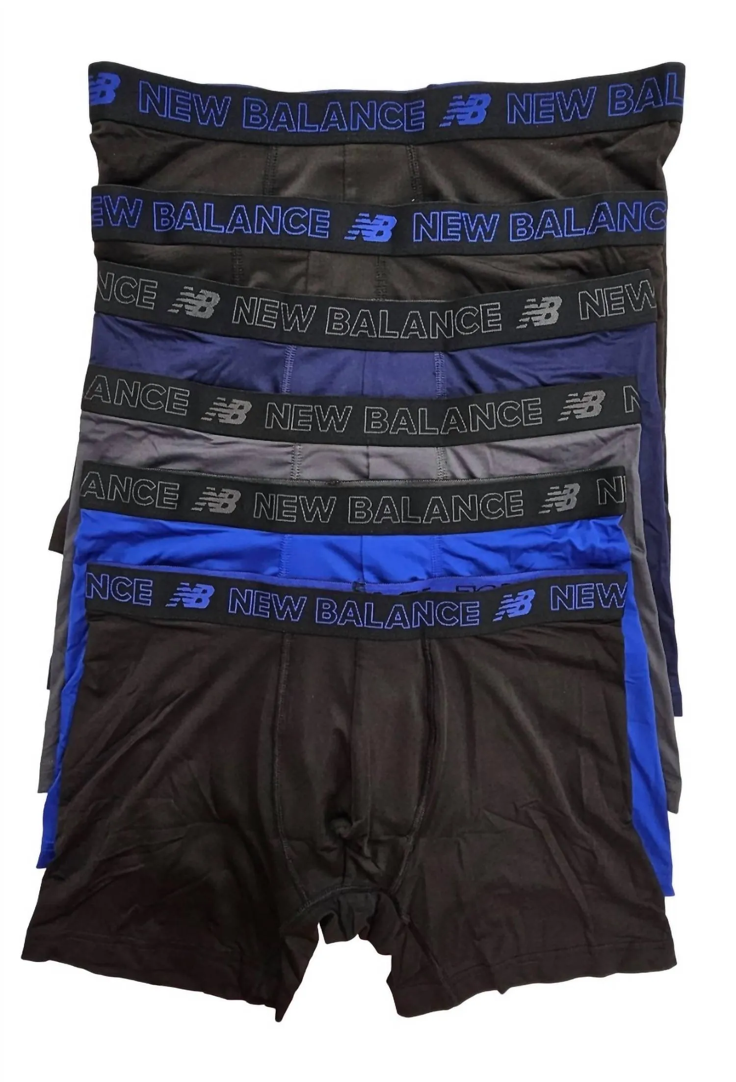 Men's 6-Pack Premium Boxer Briefs In Black/navy/black/royal/black/magnet
