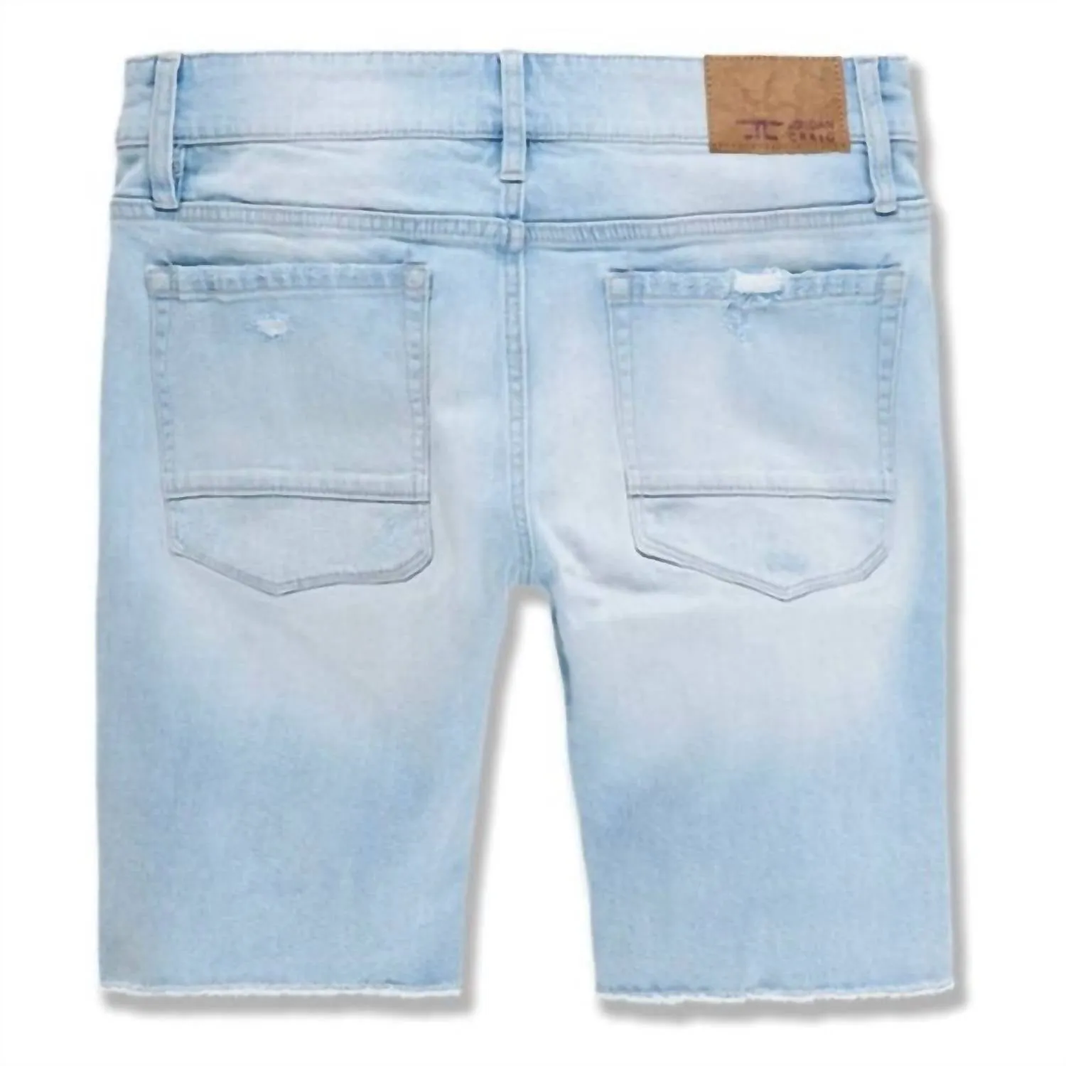 Men's Abyss Retro Denim Shorts In Ice Blue